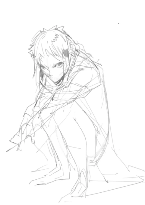 予告カット候補だったラフイラストの一部を置いていきます。 