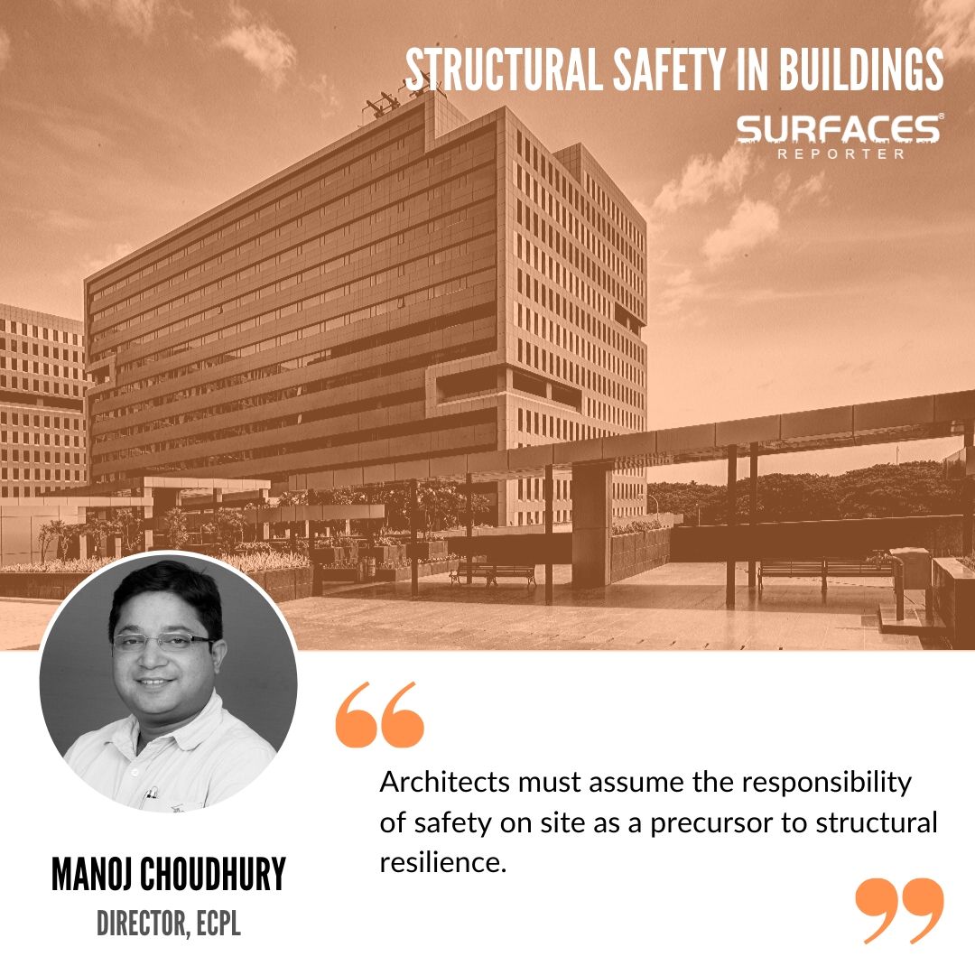 Manoj Choudhury (Director, ECPL) discusses the need to adopt a holistic attitude towards #StructuralSafety in @SurfacesMagzin: bit.ly/2Ta3ZgB

#EdificeConsultants #BuildingForIndia #BuildingSafe #SocialArchitecture #Engineering #DesignThinking #FridayFeatured #Edificians
