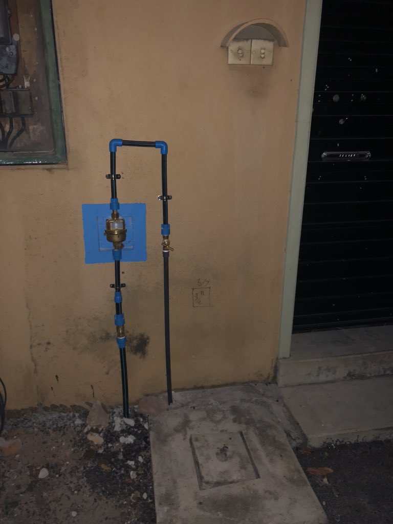 Unbelievable how the water board has installed the new connections - ridiculous !!!

Right in front of each house !! Check out the second pic, in which planet is this even acceptable 😡