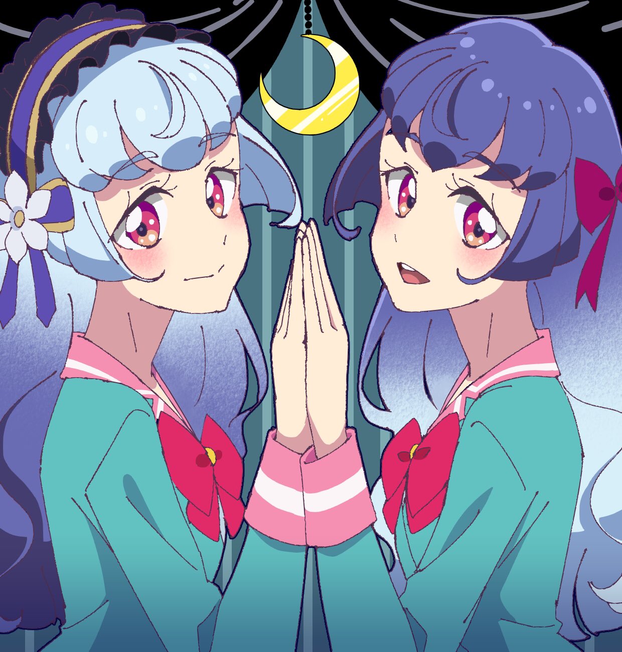 【未開封】　アイカツ！アクリルラバスタコレクション☆ 白百合さくや 白百合かぐや 新品 リフレクトムーン アクリルラバスタ コレクション 白百合