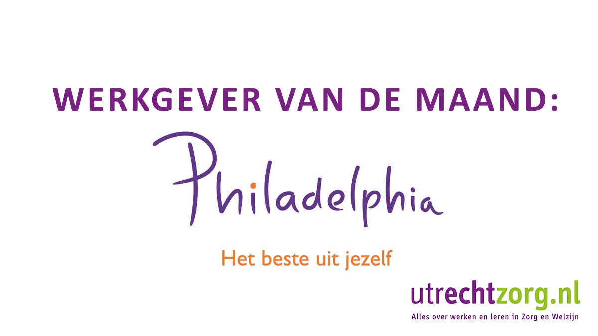 .<a href="/philadelphiaNL/">Philadelphia Zorg</a>: Het beste uit jezelf, voor het beste uit de ander. Wil jij werken bij onze #werkgevervandemaand? Check alle informatie en vacatures op onze website: utrechtzorg.nl/organisatie/st… #zorg #vacature