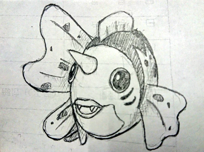 生まれて初めて描いたから記念に。もう今後書かないと思う先輩の推し? 