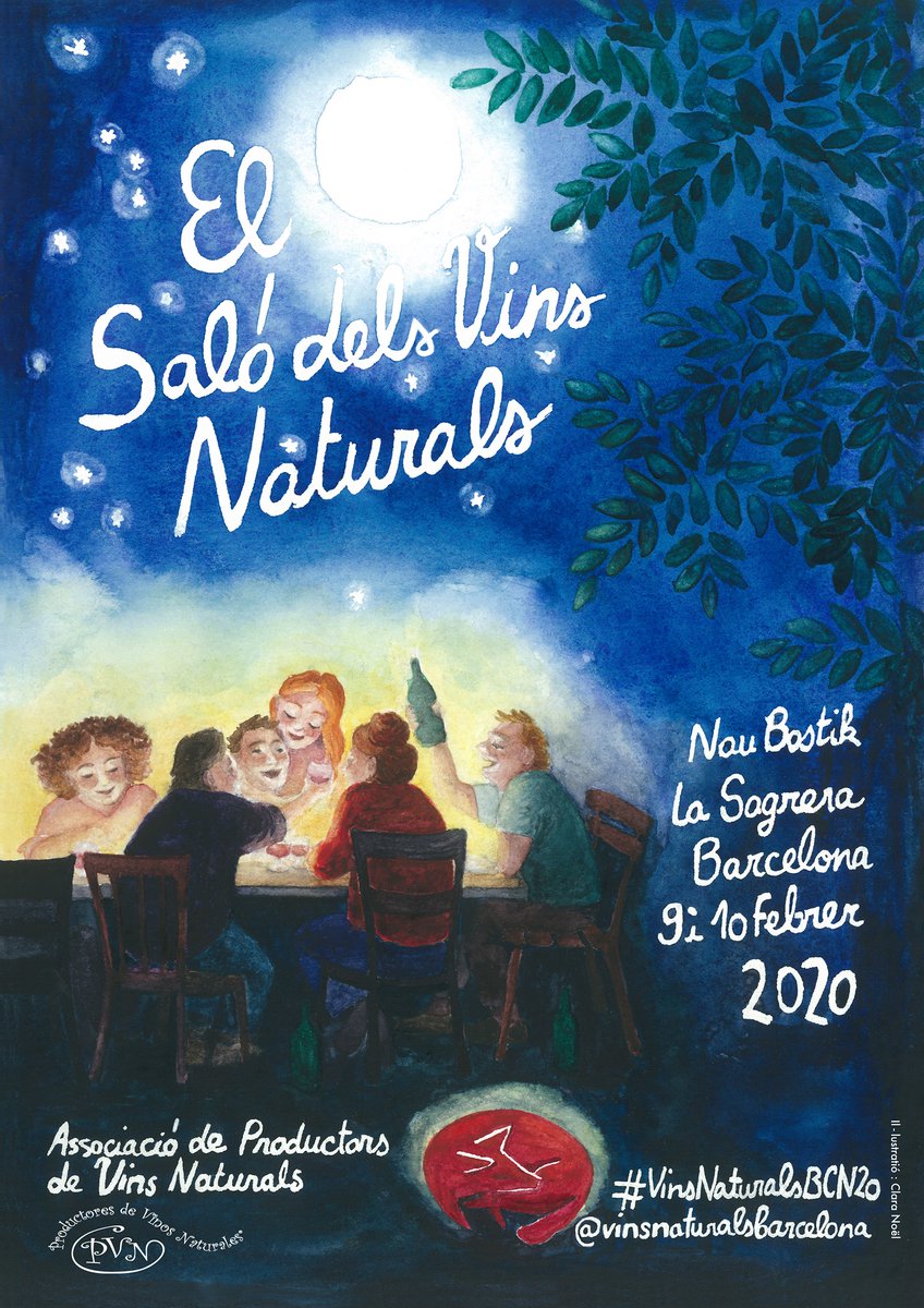 NariTornar's tweet photo. Comença el compte enrere per al Saló dels Vins Naturals de Barcelona 2020, amb 60 viticultores i viticultors vingudes d'arreu. Ens hi veiem els propers 9 i 10 de febrer #naturalment #VinsNaturalsBCN20 https://t.co/emoz1H8Ihn