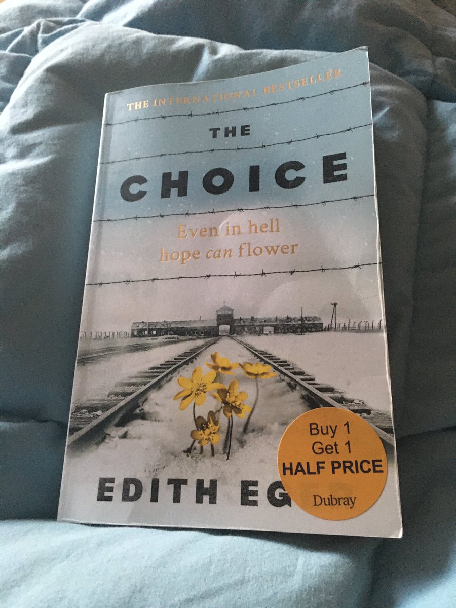 Book 4: The Choice by Edith Egar. Part memoir, part self help book - which I didn’t love tbh. The story isn’t just about suriving Auschwitz, but about being a survivor - which I did like. A decent book, but I think there is probably better holocaust survivor stories.  #BookWorm
