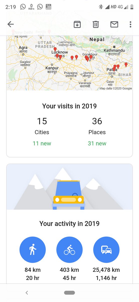 sagarqinare's tweet photo. Over 25000 km, 65% around the world ๐
@googlemaps @GoogleIndia @GaonConnection
#ReporterDiary #WandererLife #GoogleMaps #2019Review https://t.co/b5kQKnD6Us