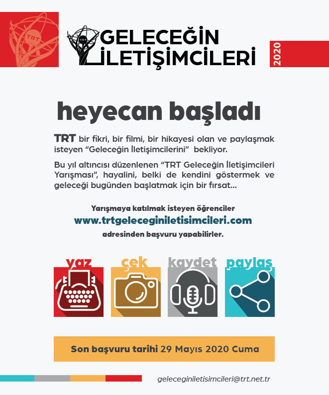 Geleceğin İletişimcileri Yarışması
basin.ybu.edu.tr/?p=35517
<a href="/profdriaydinli/">Prof.Dr.İbrahim AYDINLI</a> <a href="/aricankazim/">Musa Kazım ARICAN</a> <a href="/ybunikonsey/">AYBÜ Öğrenci Konseyi</a> @trtglciletisim <a href="/ybuankara/">Ankara Yıldırım Beyazıt Üniversitesi</a> 
#ÜniversitemAYBÜ