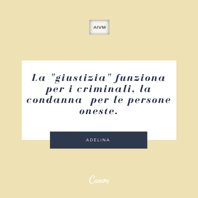 AIVM_giustizia's tweet photo. Purtroppo ancora troppe #personeoneste vengono condannate ingiustamente! 
#aivm #malagiustizia https://t.co/z73rd63Dhn