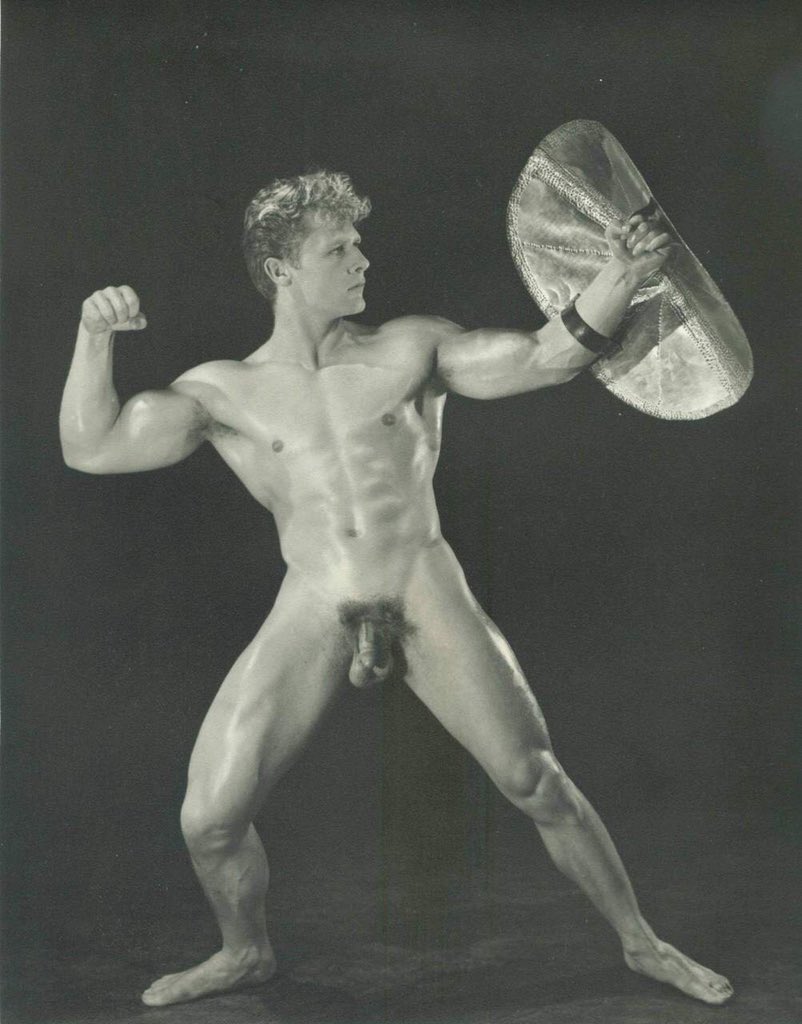 Male Nude Bodybuilder French Photo Postcard.