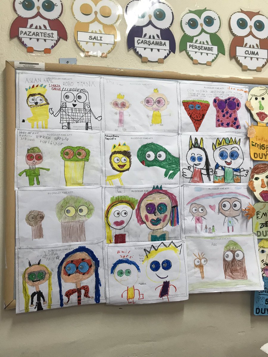 Bu gözler kime ait ? 👀 3/A sınıfı öğrencileri hayal güçlerini kullandı ve ortaya çıkanlar 💭 <a href="/ziyaselcuk/">Ziya Selçuk</a> <a href="/SeyitAliBuyuk/">Seyit Ali Büyük</a> @Mehmeta10176968 #konyamem #kulumem