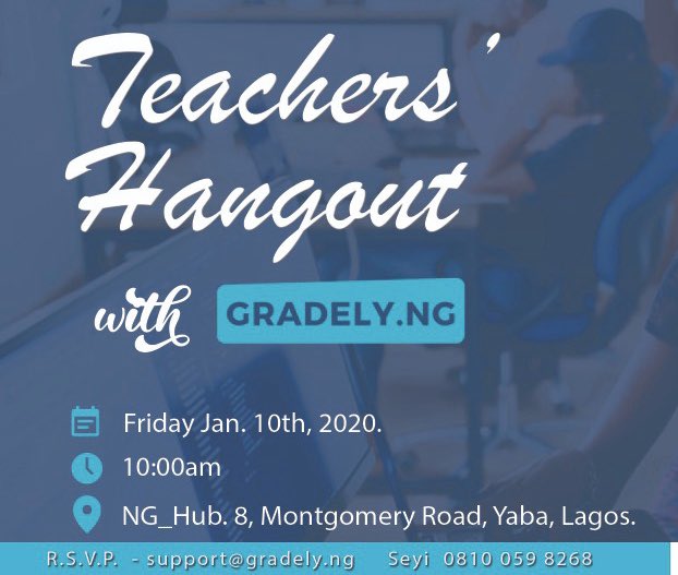 gradelyco_'s tweet photo. Hi everyone ! Welcome to the Gradely Teacher Training event - with this, we’re out to train teachers of some of our onboarded schools on Adaptability and it’s effect on the learning outcomes of kids in K-12 classes above
#LearnwithGradely
#PersonalizedLearning https://t.co/jCIZMJEqD0