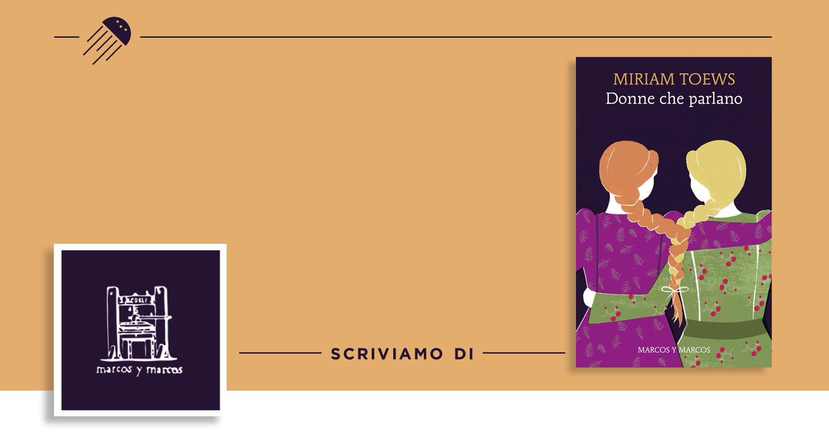Donne che parlano è tutto attraversato da un umorismo estremo, l’umorismo della catastrofe, che caratterizza a tal punto la narrazione da diventarne una delle principali cifre stilistiche. 
L'articolo di <a href="/bicelt_/">Beatrice La Tella</a> sul libro di #MiriamToews (<a href="/Marcoseditore/">Marcos y Marcos</a>):
bit.ly/Miriam_Toews