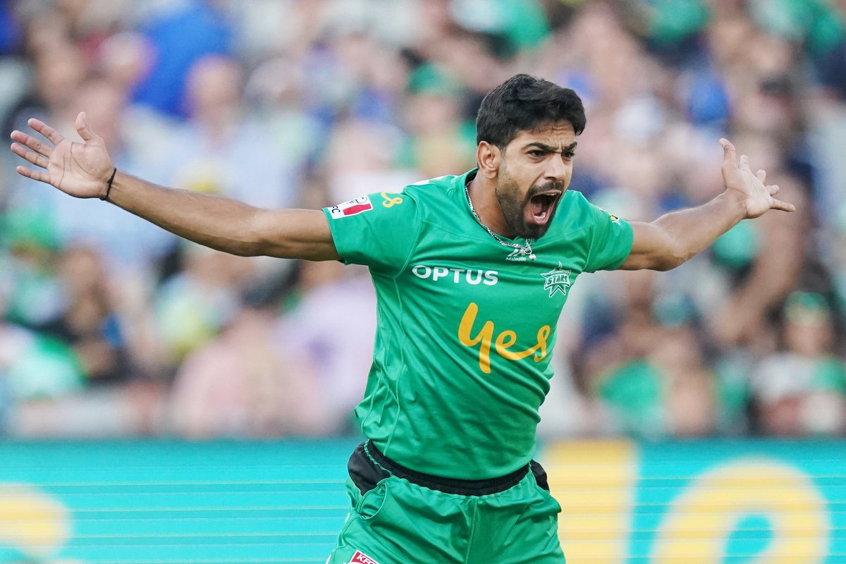 Thashns's tweet photo. Last over by @HarisRauf14 in #MRvMS 

1, 0, 0, 0, 0, 1 + Wkt (Run-out) 

Best of the Best

#BBL09 #MelbourneStars https://t.co/Lzsx9V615E