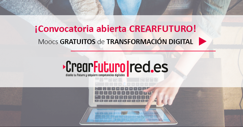 ¡Abrimos inscripciones en 6 moocs GRATUITOS de #TransformacionDigital de <a href="/redpuntoes/">Red.es</a>! ➡ bit.ly/2QF6wxP 
✅Pensamiento Crítico
✅Gestión de Personas
✅Impacto TIC en Fuerza Ventas
✅Creatividad e Innovación
✅Crosstech
✅Conseguir los primeros clientes
#FSE #CrearFuturo