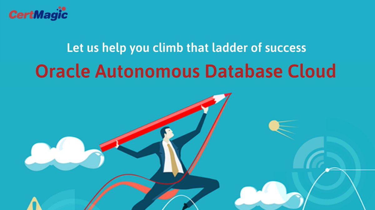 certmagictalks's tweet photo. Climb up the ladder of success in Oracle Autonomous Database Cloud…!
https://t.co/RCh4fov9Ki 
.
.
.
.
#Oracle #Autonomous #Database #Cloud #DatabaseCertification #Cloudtraining #Specialist https://t.co/fxdeRuGbNF