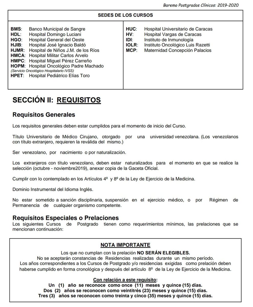 QxPediatrica's tweet image. 2 ° Llamado a Concurso de Postgrados Médicos y Quirúrgicos de la Universidad Central de Venezuela #2020

#CirugíaPediátrica #HospitalPediátricoDrEliasToro #HPET #Caracas #UCV