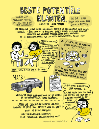 FlandersDC's tweet photo. Illustrator en cartoonist Christina De Witte a.k.a. #Chrostin roept om even te praten over #CreativeFairPlay. Herkenbaar? https://t.co/8Dh3he8wml
Meer over Creative Fair Play via https://t.co/m7tEDhRiTu https://t.co/mIW3JwOAIv