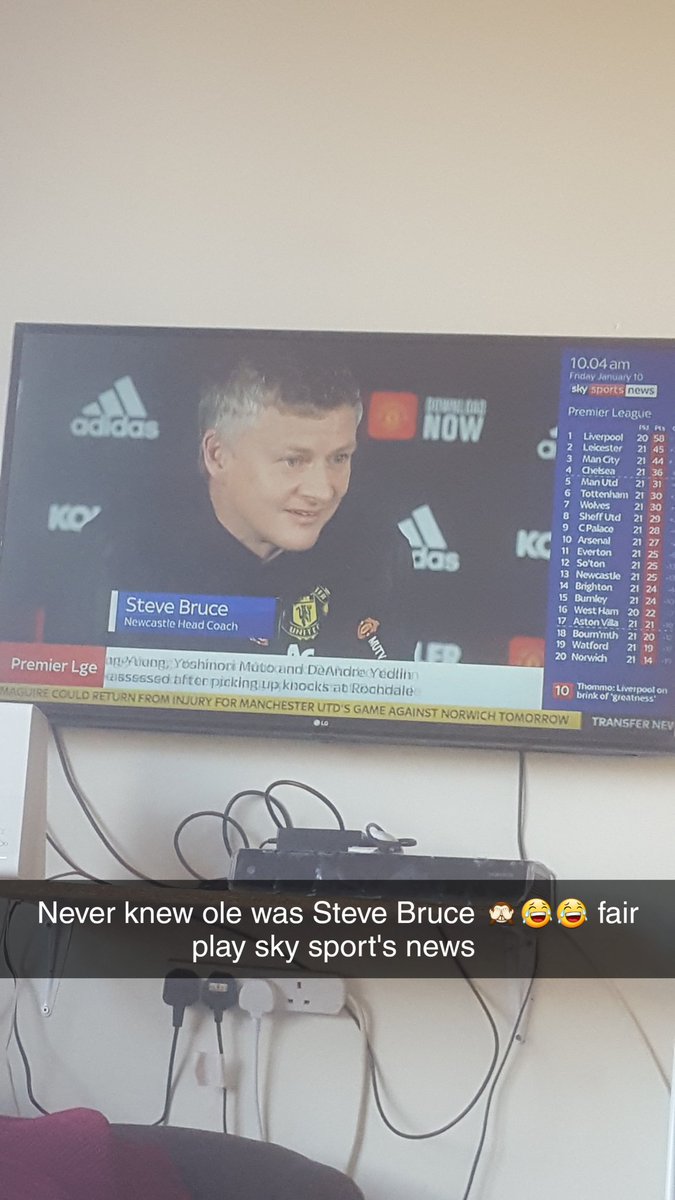Never knew ole was Steve Bruce fair play <a href="/SkySportsNews/">Sky Sports News</a>