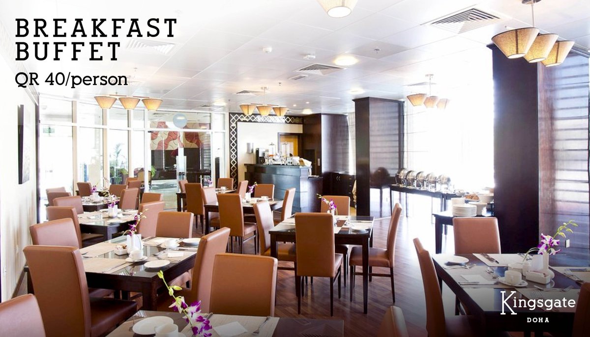 There’s nothing more enticing than breakfast food. You can find it all in our daily breakfast buffet for QR 40/person!

#KingsgateDoha #BreakfastBuffet #Doha #Hotel