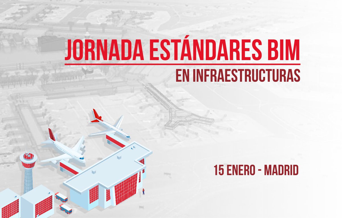 FyE_BIM's tweet photo. Jornada Estándares #BIM en Infraestructuras – Madrid
punto de partida de las diversas acciones que tenemos previsto desarrollar durante @bimexpo2020 
Se tratarán temas como: IFC en el Aeropuerto de Copenhague, IFCRail.
@buildingSMARTsp @epowerbuilding 
https://t.co/L23THdXfhe https://t.co/ydau7aPGwz