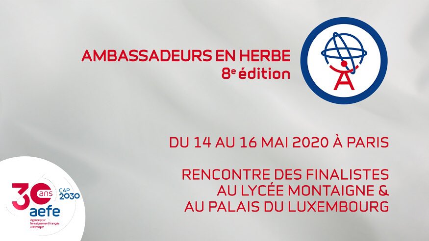 aefeinfo's tweet image. #AEFE30 | 3e tps fort 2020 présenté par Vassiliki Driancourt cheffe du service pédagogique #AEFE, "Ambassadeurs en herbe" #AEH2020 : 136 établissements de 111 villes &amp;amp; 69 pays s’interrogeront sur les valeurs associées au "pari d’une éducation humaniste" ow.ly/oQmG30q79l1