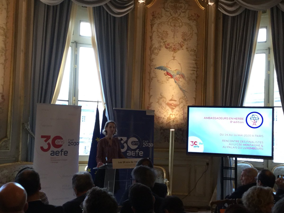 aefeinfo's tweet image. #AEFE30 | 3e tps fort 2020 présenté par Vassiliki Driancourt cheffe du service pédagogique #AEFE, "Ambassadeurs en herbe" #AEH2020 : 136 établissements de 111 villes &amp;amp; 69 pays s’interrogeront sur les valeurs associées au "pari d’une éducation humaniste" ow.ly/oQmG30q79l1