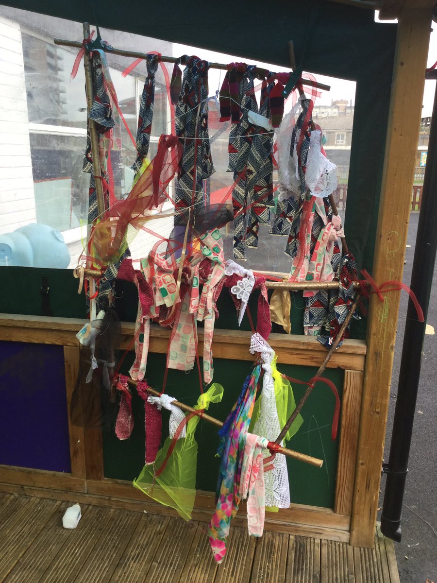 ThomasBuxtonEY's tweet photo. Great to be back outside after the holidays. Dream catchers and dinosaur cafes #eyfs #PLOD https://t.co/KB07pUcYUS