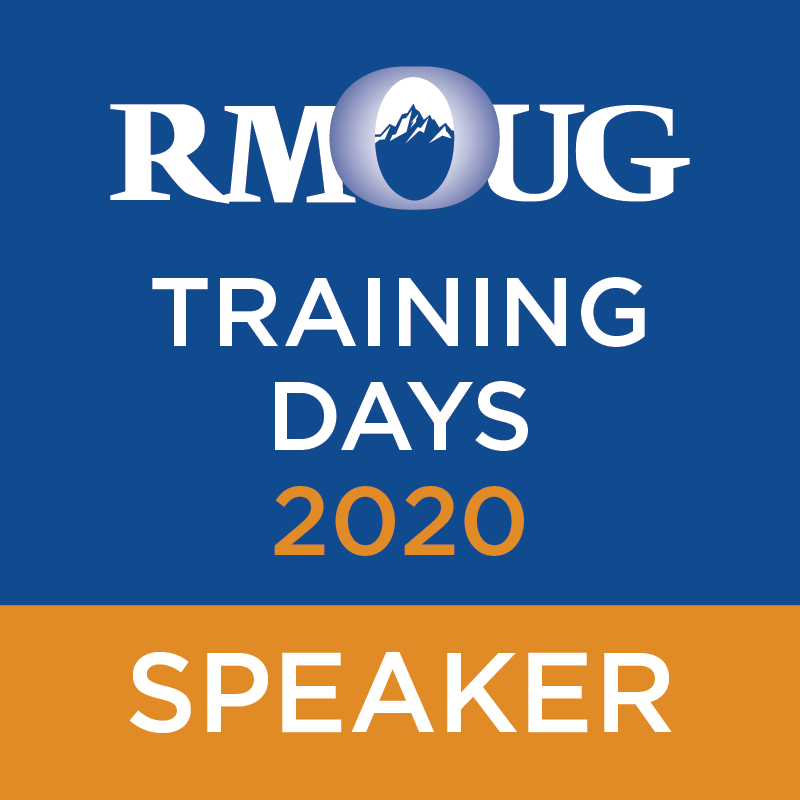 KentGraziano's tweet photo. Please join me in #Denver for the annual @RMOUG_ORG Training Days #TD20202. I will be giving the #keynote on the Future of #Analytics in the #Cloud on Wed February 19th. Also speaking about analysing #JSON with #SQL  Register today! https://t.co/6BTgLEOTqI #YesSQL #CloudAnalytics https://t.co/Ofc6FkGcmy