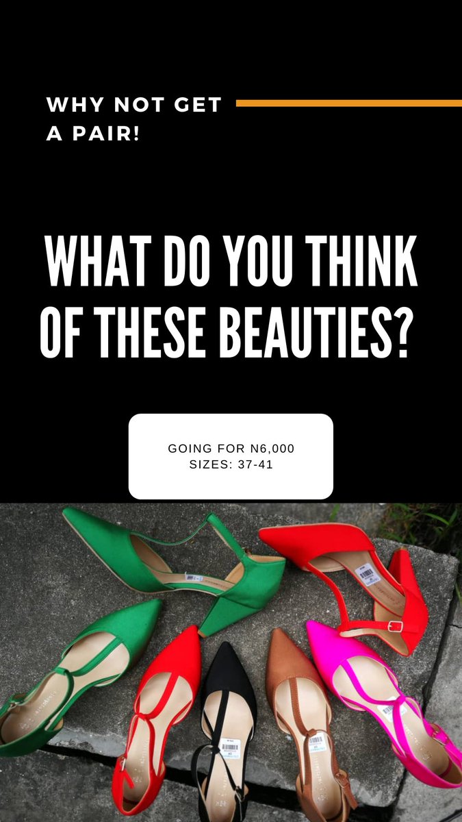 SoigneeStore's tweet photo. You should match out in style 🌼
You should walk the ground in beauty🌼
You should own your carriage 🌼

Sizes: 37-41
Price: N6,000
DM/Whatsapp to order 
NB: Delivery charge is not inclusive in the price. Thank you 🙏

#soignestores #shoes #6kflat #lagosvendor #fashionwears https://t.co/ioONd8m717