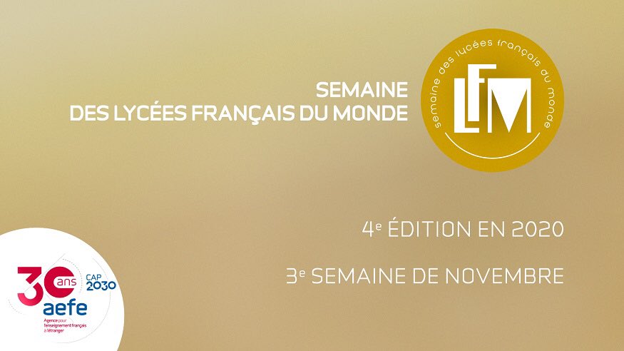 aefeinfo's tweet image. #AEFE30 | @ThomasRouchie chef du service communication &amp;amp; événements #AEFE présenté la #SemaineLFM qui clôturera 2020 : les établissements du réseau seront mobilisés pour mettre en valeur les atouts de l’enseignement français à l’étranger ➡️ ow.ly/mn7030q79rW