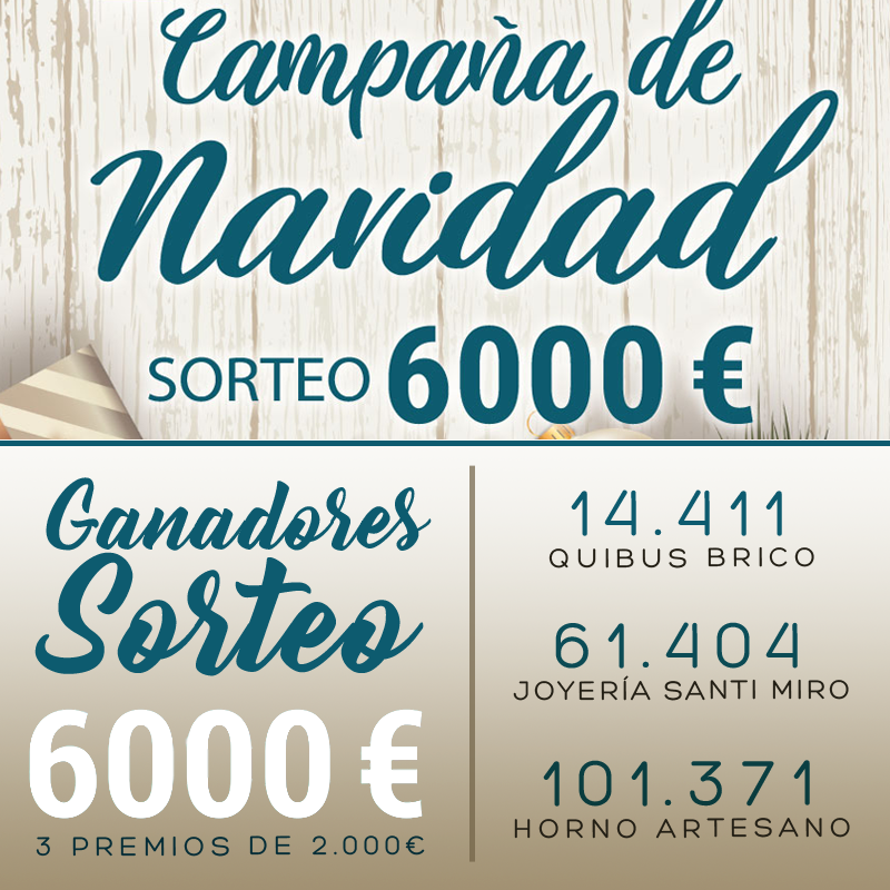 comerciofraga's tweet photo. ¡Ya tenemos los 3 ganadores del Sorteo de 3 premios de 2000€! 🙌😄🙌😃🙌
🍀 14.411, sellado en Quibus Brico.
🍀 61.404, sellado en Santi by Miro Joyeros
🍀 101.371, sellado en Horno Artesano J.Chiné Casas.
#asociacioncomercioservicios #sorteo6000euros #3premios #2000euros https://t.co/saQCwORiEI