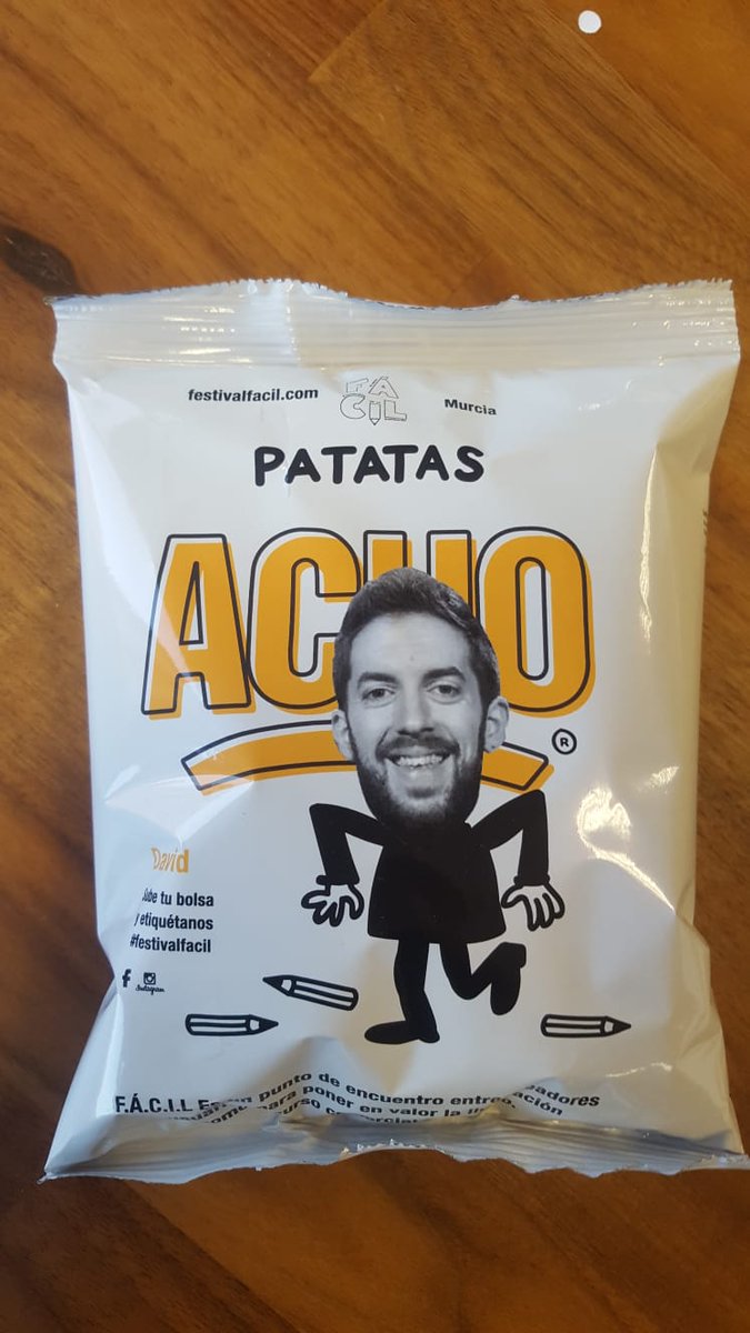Conocedores del aprecio de <a href="/davidbroncano/">David Broncano</a>  por los murcianos, hemos querido homenajear 
su sentido del humor con el nuestro, que también tenemos y pa' rato. 
Desde <a href="/AchoQueBueno/">Acho Que Bueno</a> hemos realizado una edición limitada de nuestras patatas fritas. Esperamos que os guste 😊😂