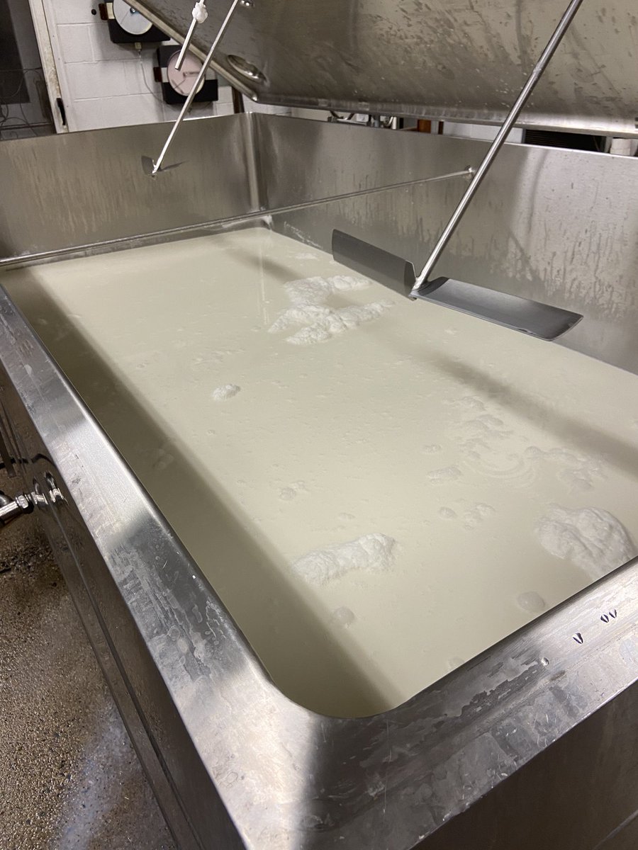 AliLanyonABC27's tweet photo. Loving these behind the scenes looks! This is how the milk is collected here at the #PAFS20! About 450 gallons a day is then used to make cheese and butter! 🥛 🧀 🧈 @padairymens https://t.co/cpwcVXWql4