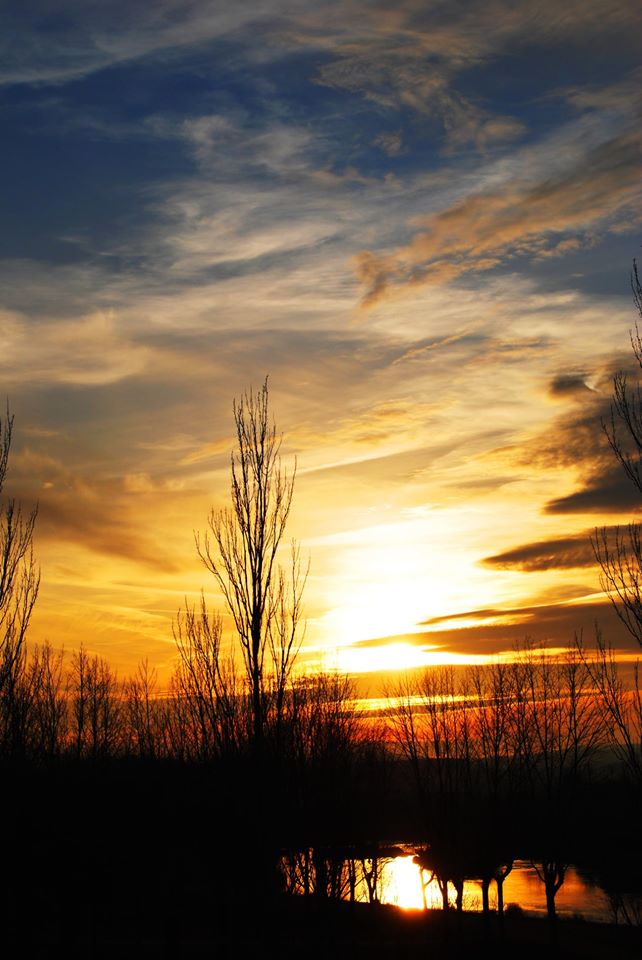 Maravillosa puesta de sol en <a href="/melgar_df/">Melgar de Fernamental</a>. #ViaAquitania #CaminodeSantiago 
Foto de Jesús del Álamo Hernando