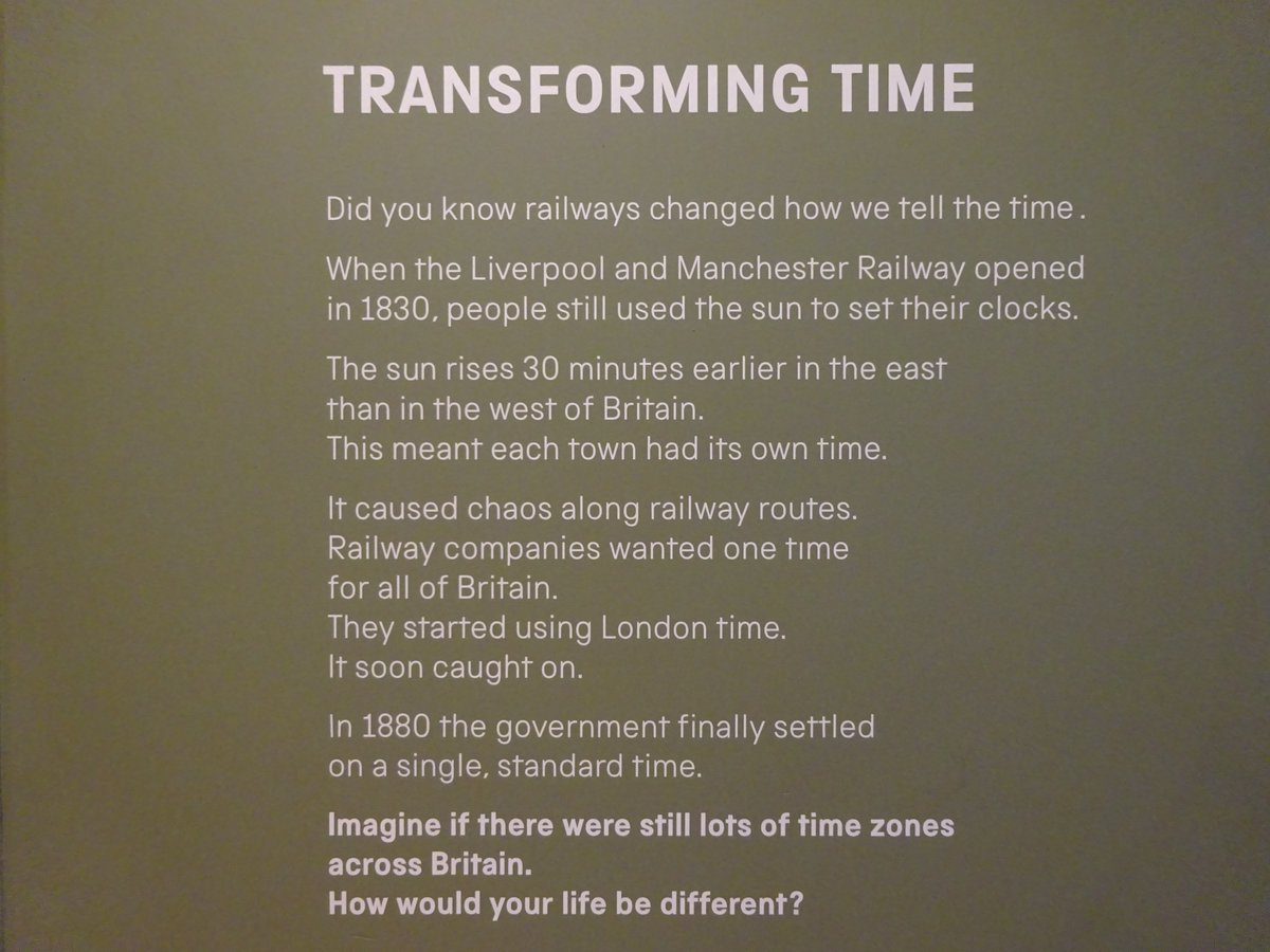 Bananabelly's tweet photo. I learnt something new during a recent visit to Manchester @sim_manchester 🚂🕰 #railways https://t.co/Y36QN8HoJU