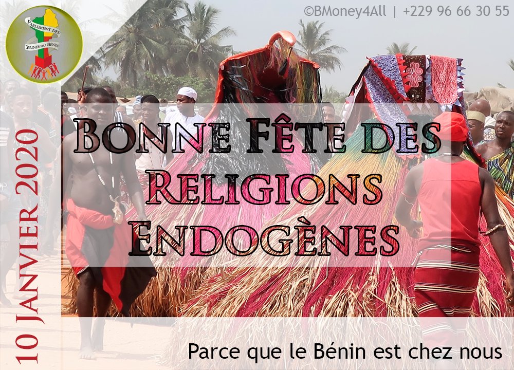 PJBenin's tweet photo. 10 Janvier 2020 - Fête du #Vodoun

Bonne fête des #religions #endogènes à tous et à toutes.

@ChammaGbeha @carinealexi @UEauBenin @bjlaurenceau @gouvbenin @LeBenin @unfpa_benin @AurelieASZ @AAgbenonciMAEC @Moutouama3 https://t.co/ewxtZyOV0X