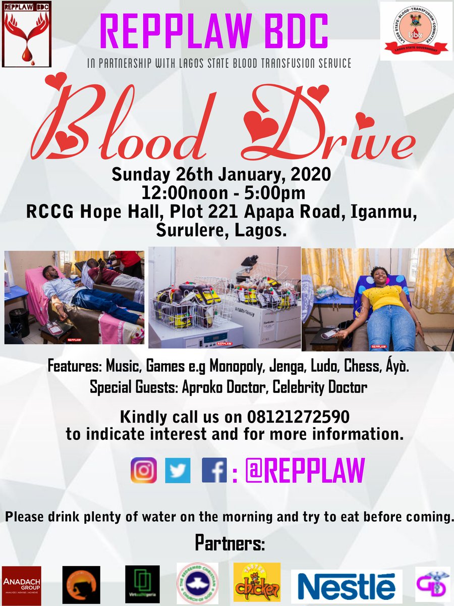 repplaw's tweet photo. 2020 is here and we need to start well and strong. Join @aproko_doctor and @iamdcelebritydr on the journey to save as many lives. See you there! https://t.co/i4BZ3Qk6lw
