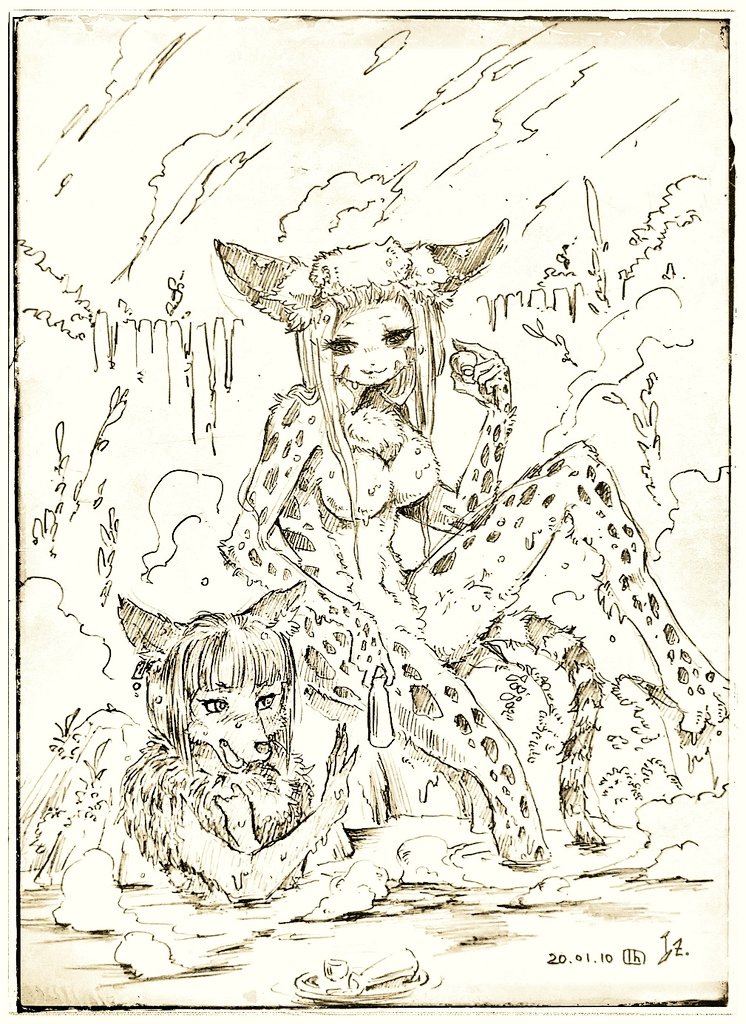 飲み過ぎです! #きょうの休憩絵 