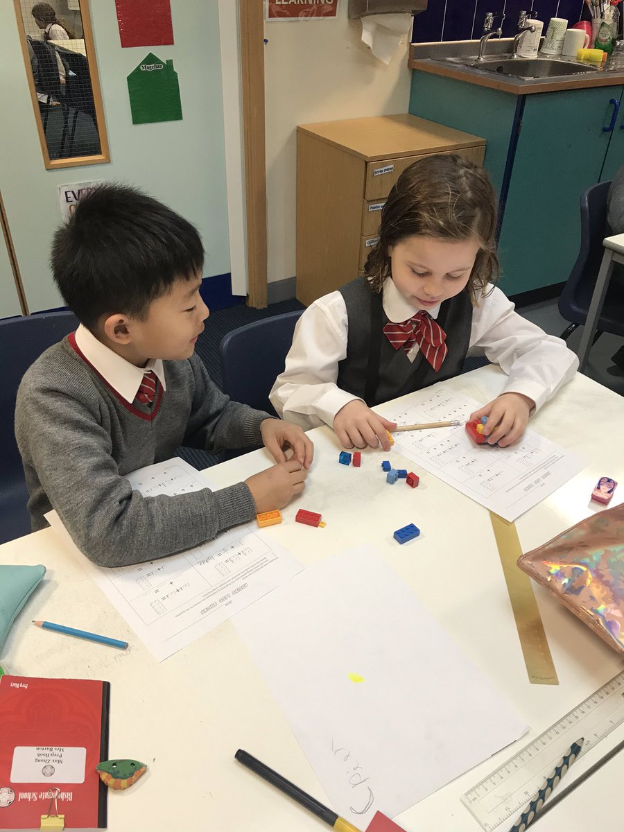 BGS_MiddleSch's tweet photo. Year 3 are enjoying using Lego today in Maths to add fractions together #BGSyear3 #BGSmaths https://t.co/4lpNGvWYMQ