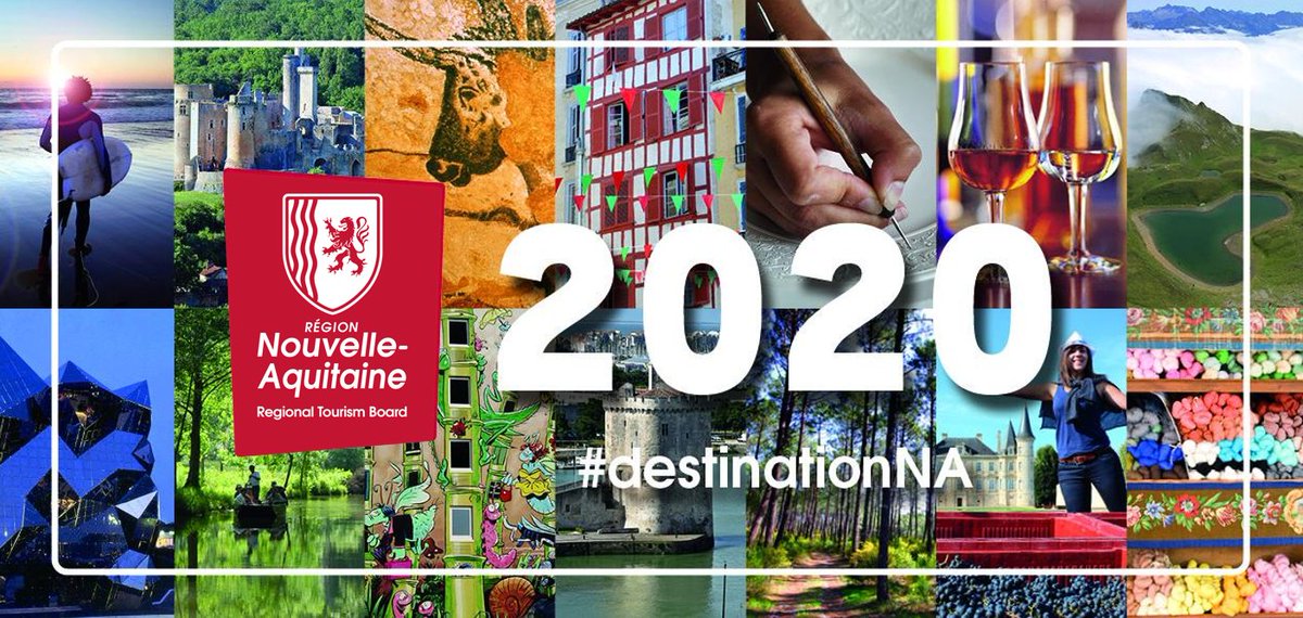 Happy New Year from Régine Marchand, President, <a href="/MichelDurrieu/">Michel Durrieu</a>, General Manager, and the entire staff here at the Nouvelle-Aquitaine Tourism Board!

In 2020, let's celebrate the 10th anniversary of @terraaventura, the incredible treasure hunt! 

#hny2020 #destinationNa #crtNA