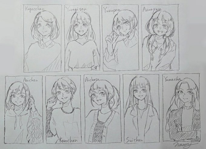 リプくれた相互さんを自分絵で描くやつです!! 