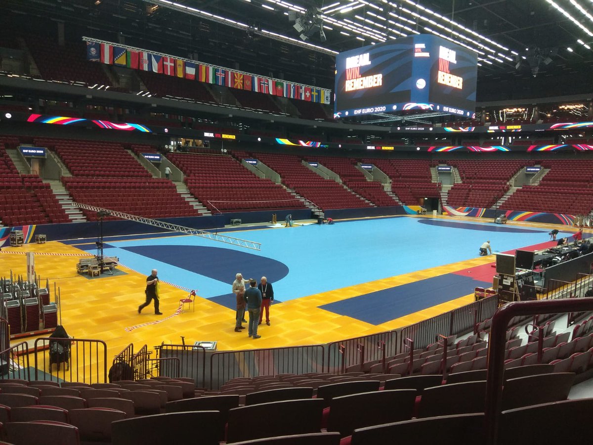 PromotsTV's tweet photo. Getting ready for  @handball_2020 at #MalemoArena. Setting up our #ARSandbox solution for @TV2SPORTdk. Make sure to follow their broadcast!
#EHFEURO2020 #TV2sport https://t.co/w8FQkKP7TE