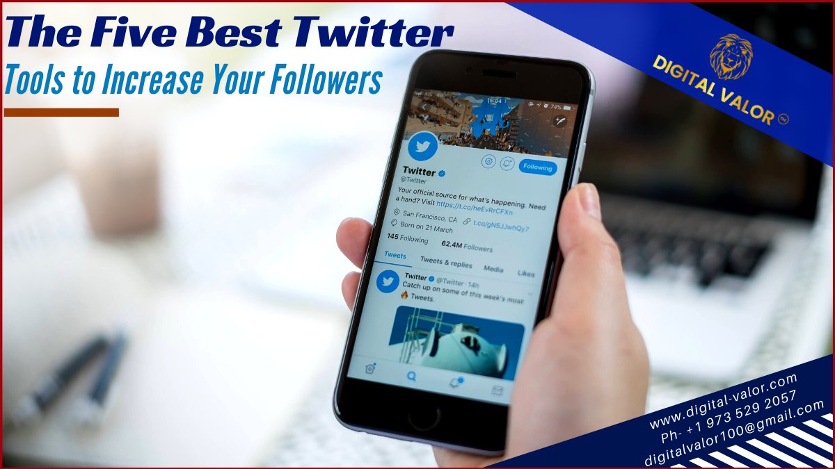 digital_valor's tweet photo. Here we have given "The 5 Best Twitter Tools to Increase Your Followers". Explore details on https://t.co/b5NpXfGRxf

#socialmediamarketing #Youtube #SocialMedia #SMO #DigitalMarketing #Facebook #Twitter #Instagram #LinkedIn #Pinterest #NewJersey #WallStreet #like4likes #FolloMe https://t.co/rJtivb6ED4
