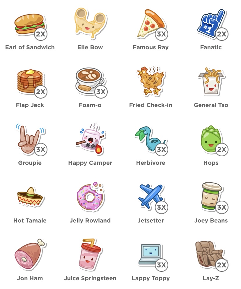 paddydonnelly's tweet photo. Creating the unlockable stickers for @Foursquare’s @SwarmApp is still one of the most fun projects I’ve ever worked on. I think I’ve created over 200 of them by now, and I still haven’t unlocked them all!

#illustration #stickers #icondesign https://t.co/5jKbqfCluq