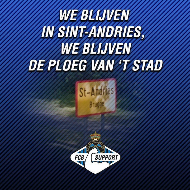 fcb_support's tweet image. WE BIJVEN IN SINT-ANDRIES, WE BLIJVEN DE PLOEG VAN 'T STAD!

Verschillende media kondigden zonet aan dat @ClubBrugge  z'n nieuwe stadion naast Jan Breydel zal bouwen en organiseert straks een persconferentie met meer tekst en uitleg.

👉 sporza.be/nl/2020/01/10/…