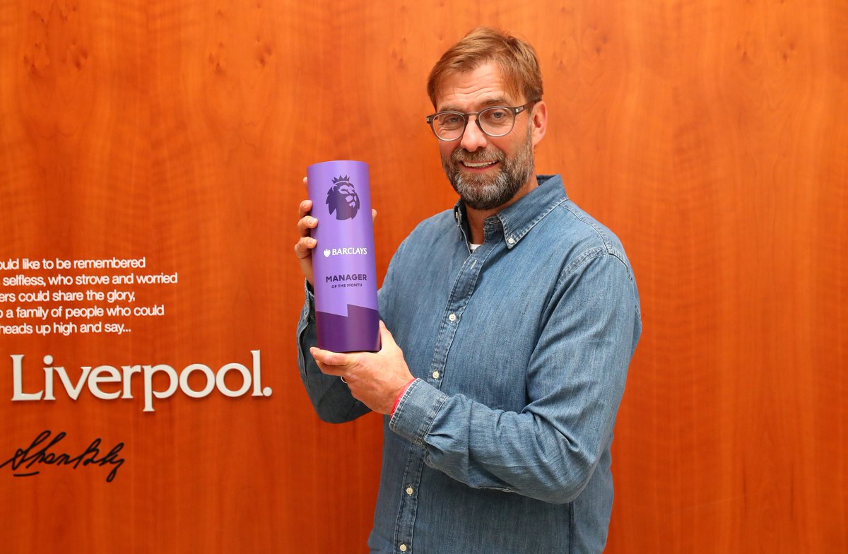 😍 BOSS 😍

Klopp wins <a href="/premierleague/">Premier League</a>'s Manager of the Month award for December 👏🏆