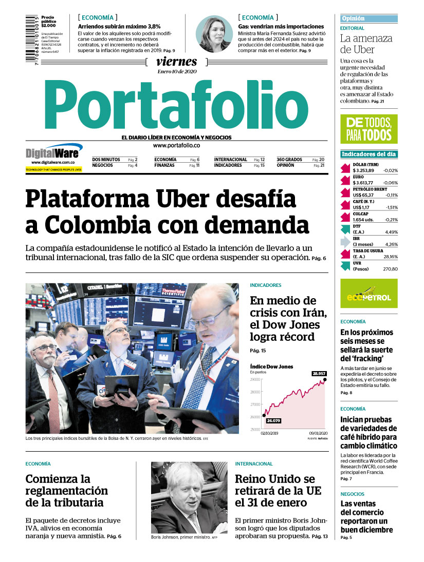 Portafolioco's tweet photo. Así abre este viernes nuestra edición impresa de #Portafolio → Toda la información está disponible en https://t.co/GUrKAK4yKg https://t.co/MvTolrqQzO