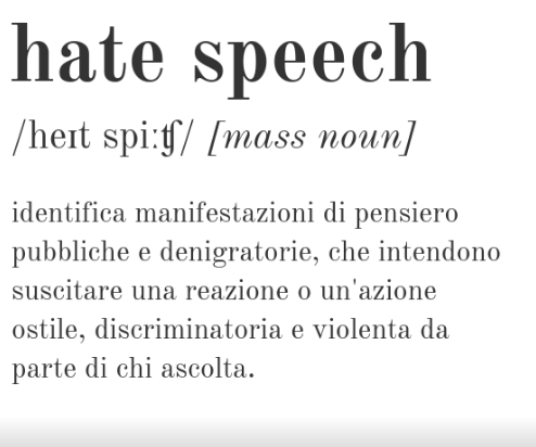CronacheRazzism's tweet photo. Non solo parole sbagliate, le parole possono essere pietre. Questo è #HateSpeech, discorso d'odio. I materiali del nostro lavoro in sei Paesi europei sono qui https://t.co/eaPryAah09 #WordsAreStones https://t.co/ttFB2SM8Sv