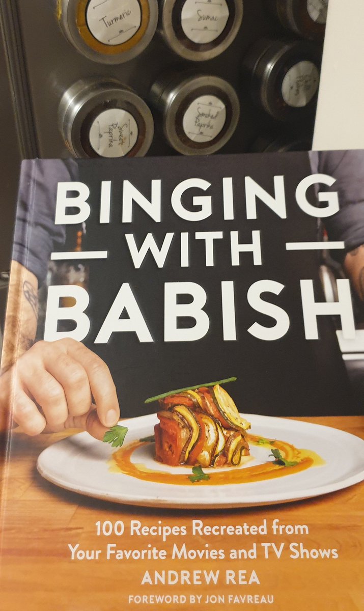 hokestar's tweet photo. @BingingWBabish late Chrissy present  arrived in the mail today. Will take its place on the shelf next to Bourdain's 'Appetites'. https://t.co/tVHaln6Jfa