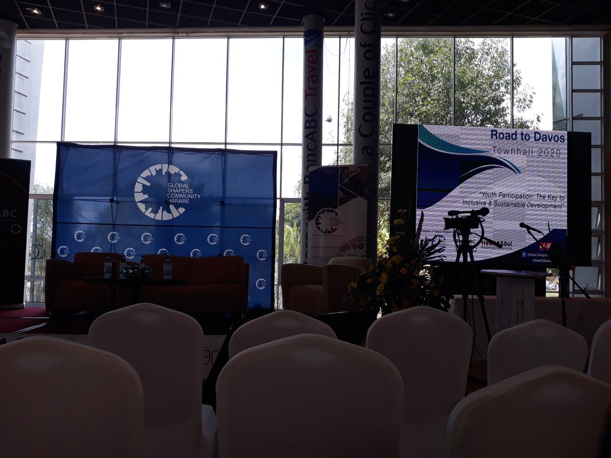 SaberstianZW's tweet photo. Honored to be at Road to Davos Townhall #2020
Theme: "Youth Participation: The Key to Inclusive & Sustainable Development
@BancabcZW @GSHarareHub @DrMambondiani @nigelchanakira @wef #ShapersSummit @GlobalShapers @Davos @TigerWings11 @tolbertmucheri @PTChimusoro @GreenWorksZW https://t.co/SiIH7YTQVy