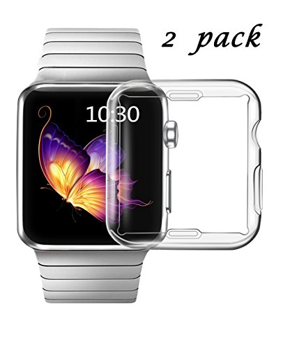 AllWearTech's tweet image. is.gd/SvrBlM - Smiling Clear Case for Apple Watch Series 3 38mm with Buit in TPU Screen Protector - All Around Protective Case High Definition Clear Ultra-Thin Cover for Apple iwatch 38mm Series 3 (2 Pack)